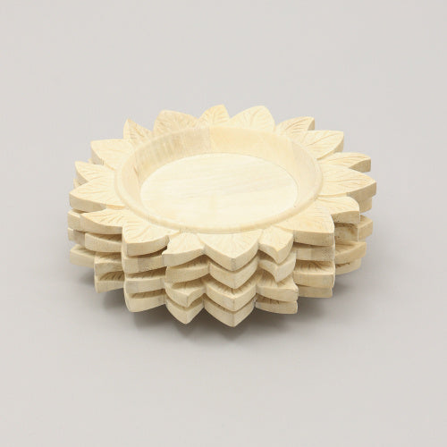 Handcrafted Wood Charger Plate Wooden Dinning Placemat Artisan Wood Tableware