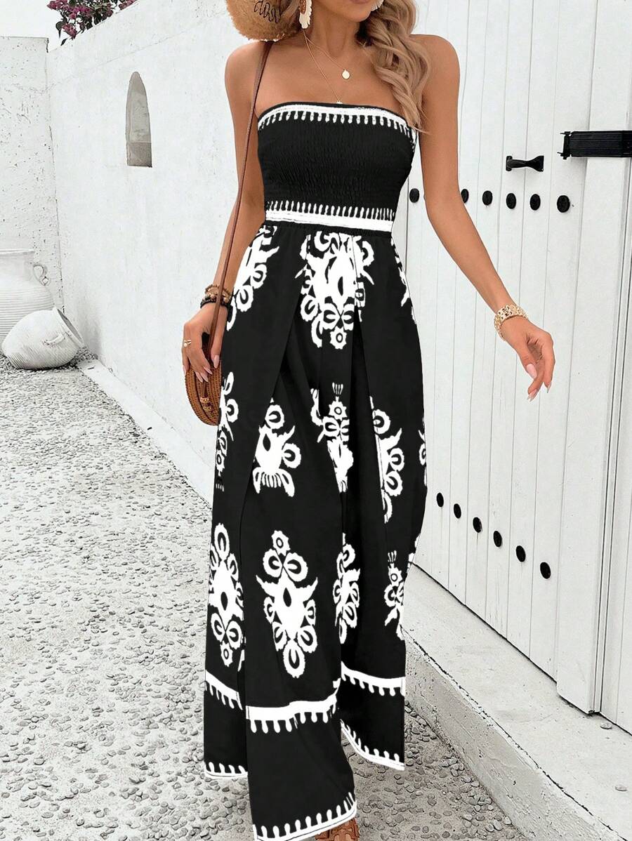 Sleeveless Dress In A Palace Style, Suitable For Women Throughout The Year, Featuring A Slim And Elongated Silhouette, Designed To Accentuate The Chest And Cinch The Waist, Made From Soft, Sun-Protect