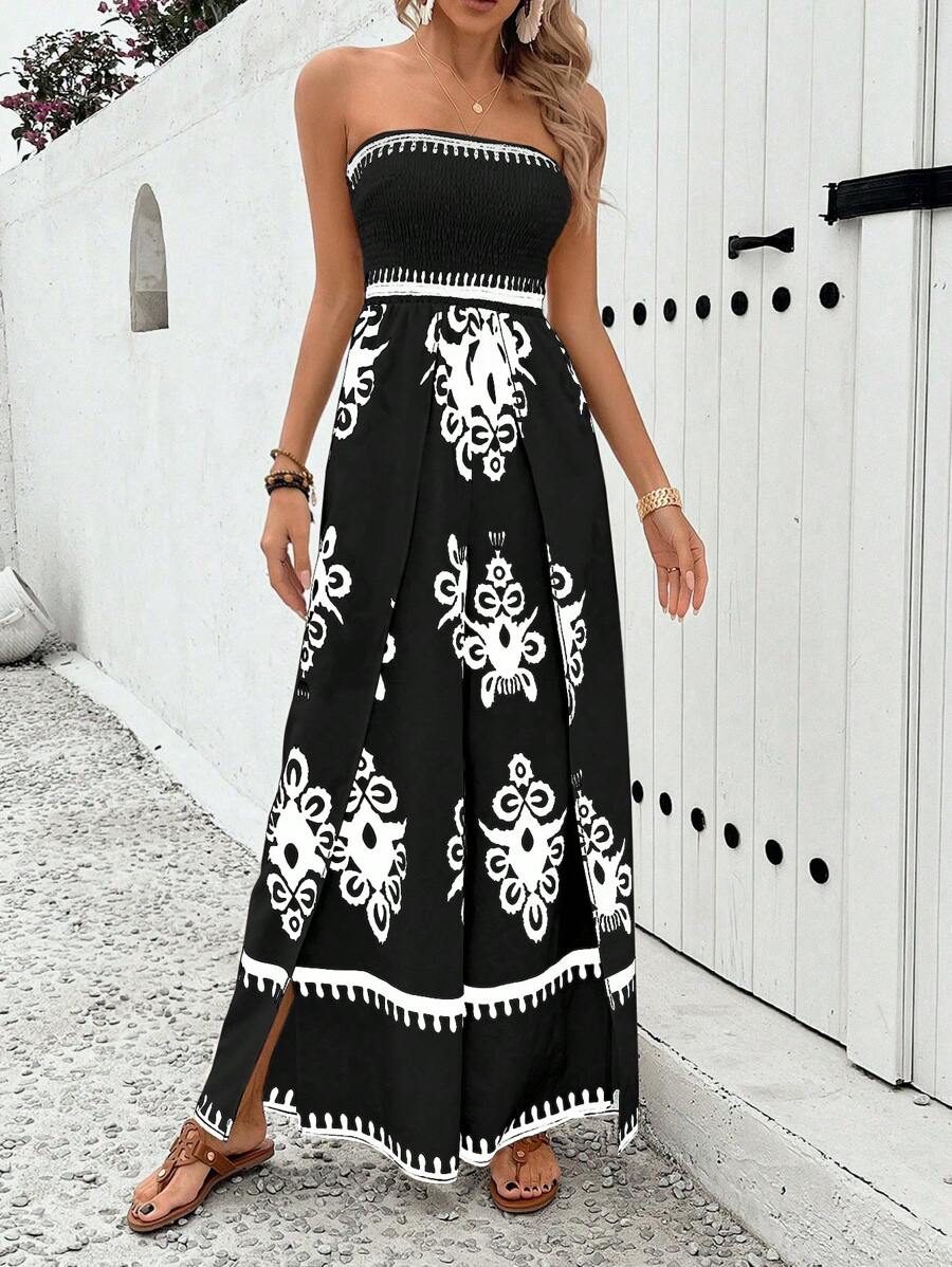Sleeveless Dress In A Palace Style, Suitable For Women Throughout The Year, Featuring A Slim And Elongated Silhouette, Designed To Accentuate The Chest And Cinch The Waist, Made From Soft, Sun-Protect