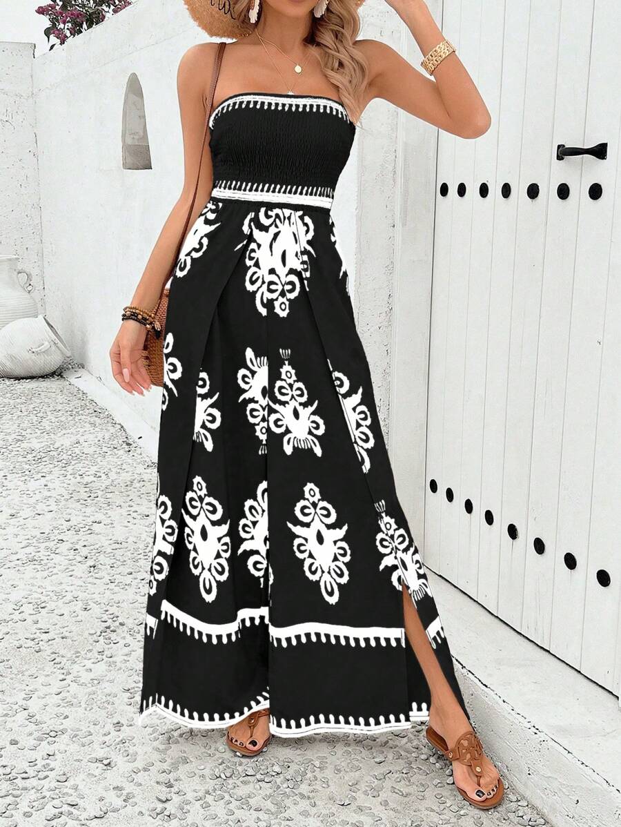 Sleeveless Dress In A Palace Style, Suitable For Women Throughout The Year, Featuring A Slim And Elongated Silhouette, Designed To Accentuate The Chest And Cinch The Waist, Made From Soft, Sun-Protect